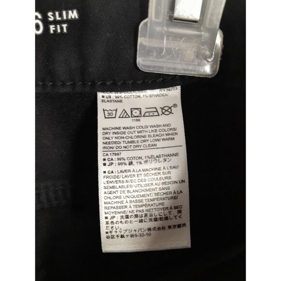 Banana Republic Jeans Mens 34x36 Black Slim Straight Travel Jean - Picture 6 of 6